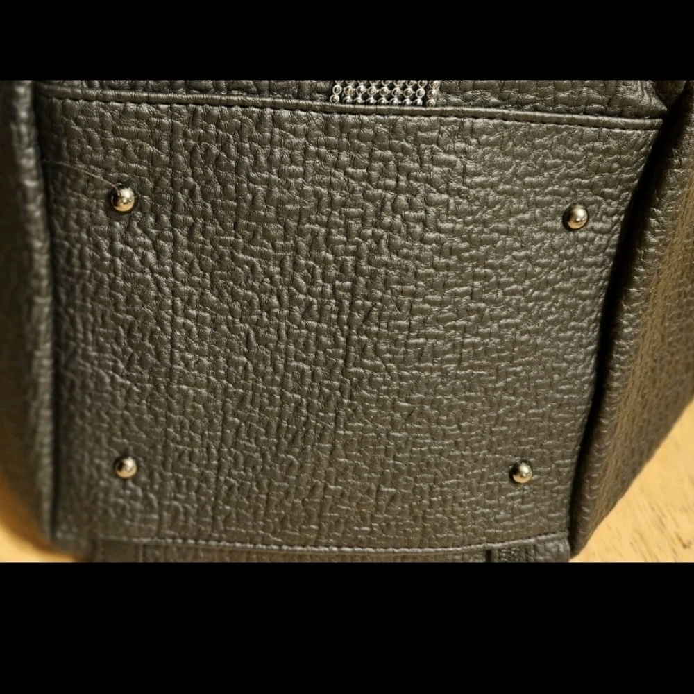 New Jingpin Black Multifunctional Backpack Crossbody Duffle FauxLeather - Picture 7 of 12